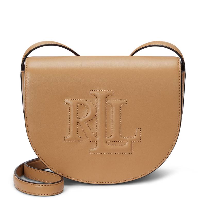 Handtasche LAUREN RALPH LAUREN Witley Leather Medium Embossed Logo Crossbody Bag 431950130008 Braun von Lauren Ralph Lauren