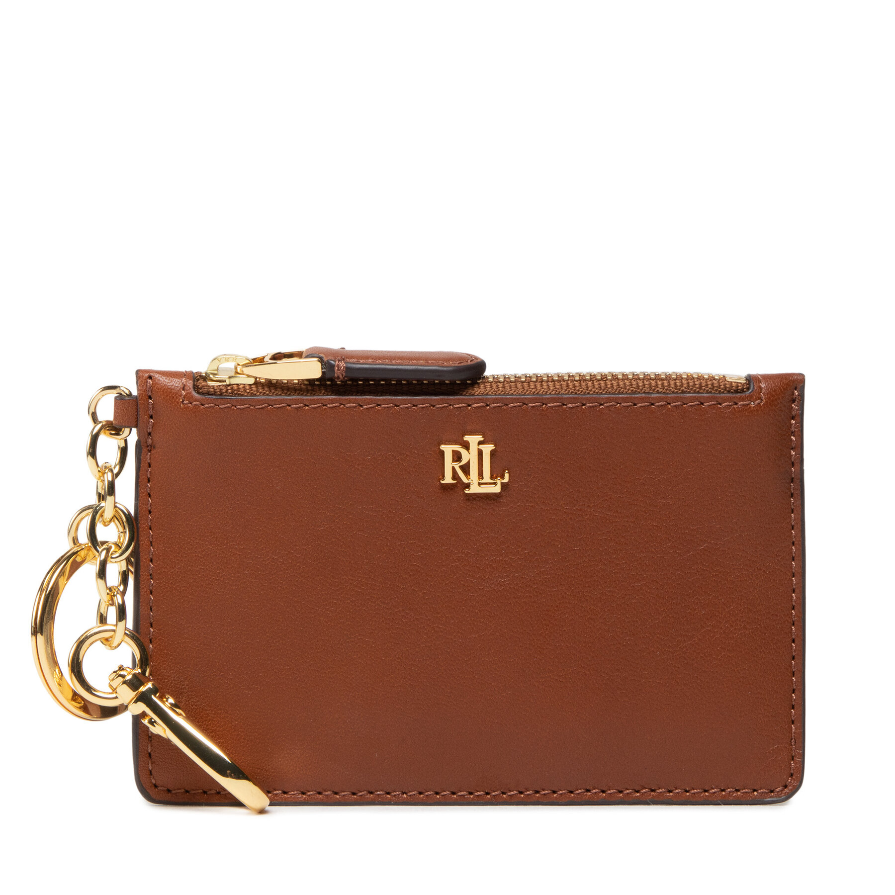 Kreditkartenetui Lauren Ralph Lauren Zip Card Cas 432876731001 Braun von Lauren Ralph Lauren