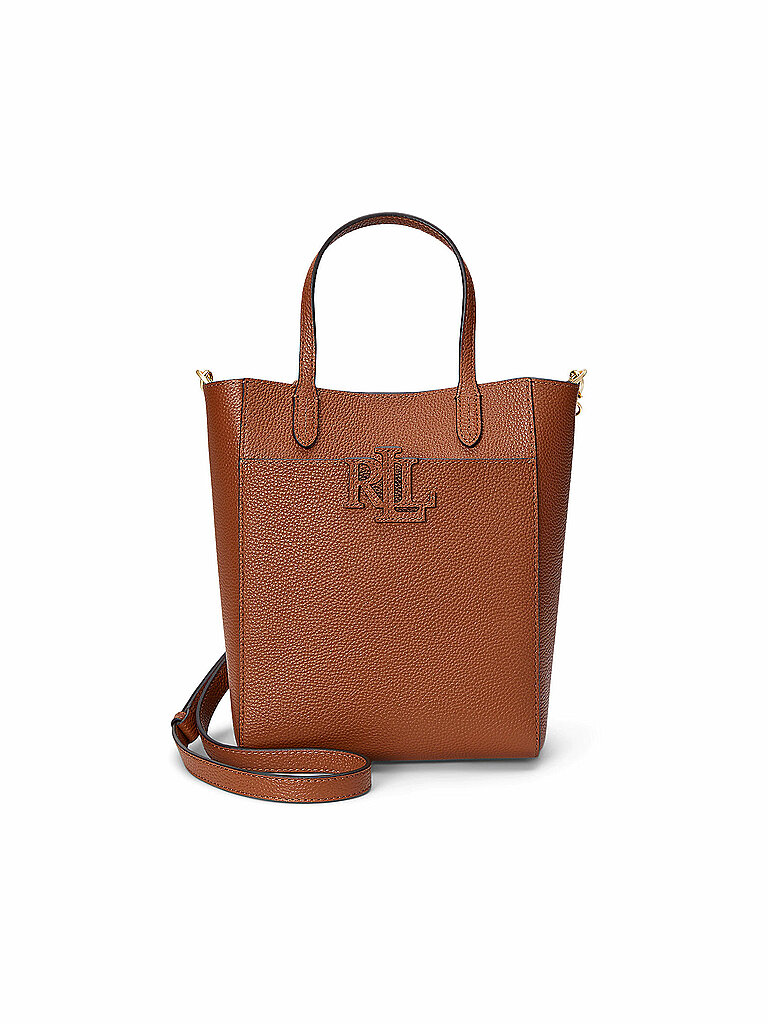 LAUREN RALPH LAUREN Ledertasche - Shopper CMRYN  braun von Lauren Ralph Lauren