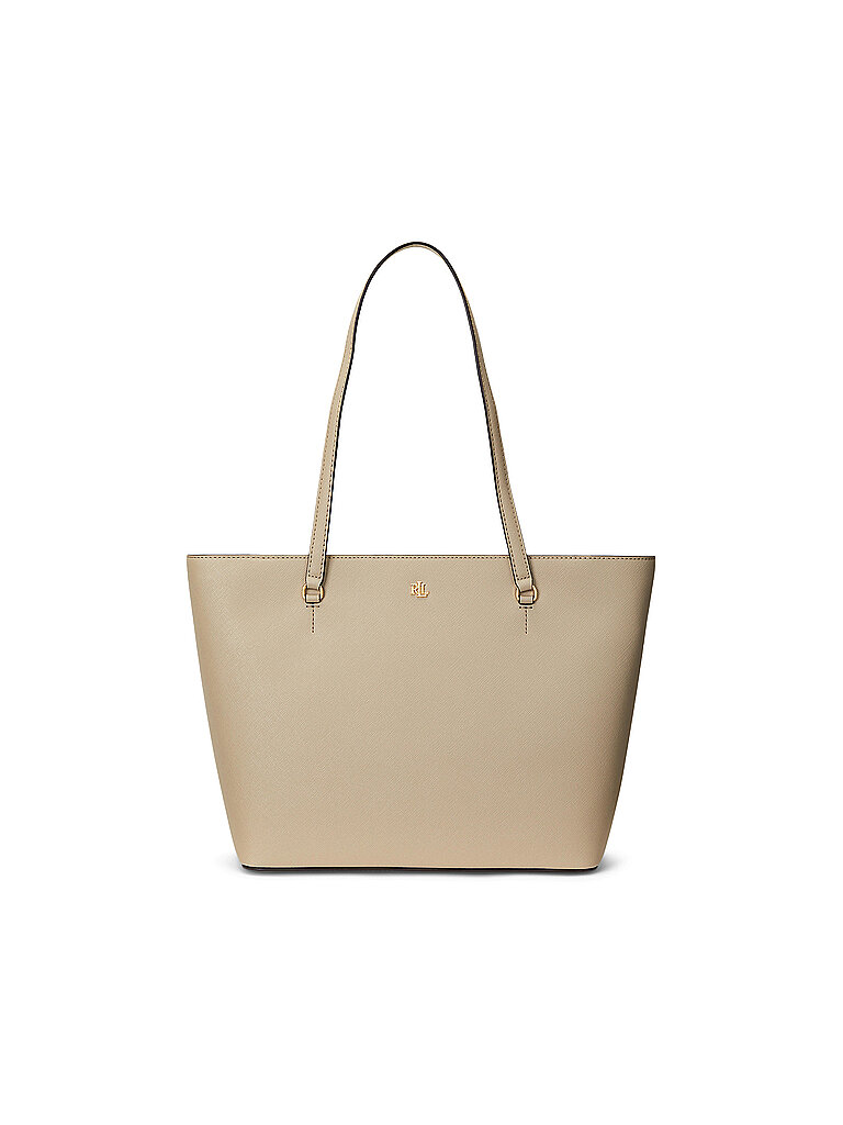 LAUREN RALPH LAUREN Ledertasche - Shopper KARLY Medium beige von Lauren Ralph Lauren