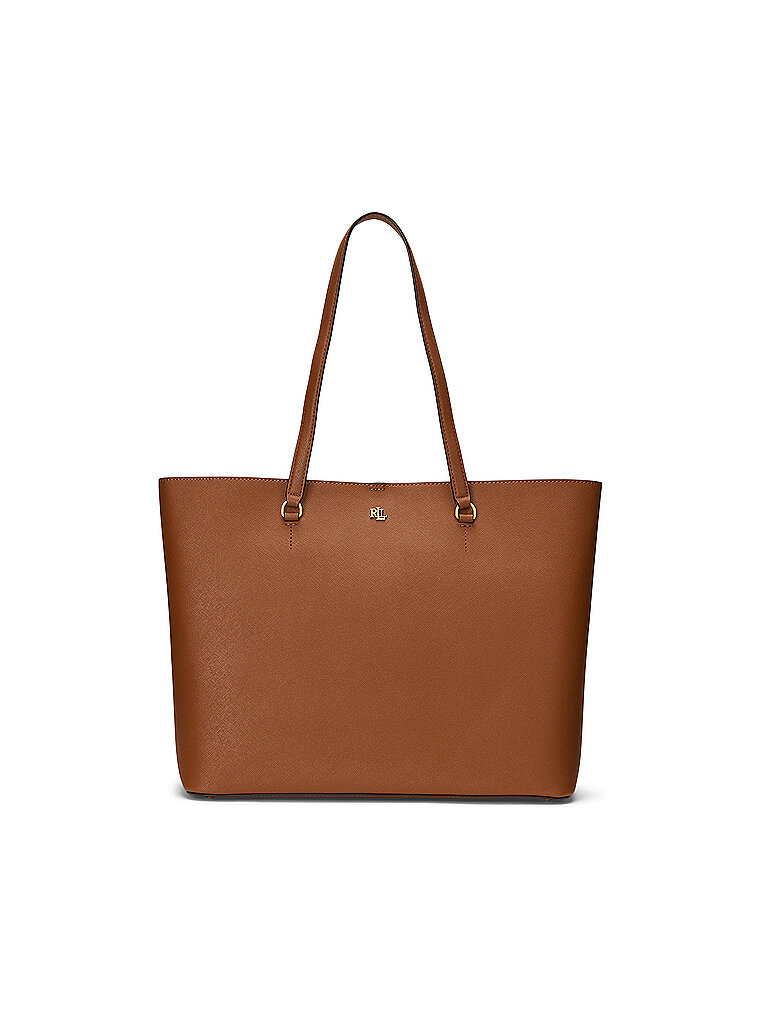 LAUREN RALPH LAUREN Ledertasche - Shopper KARLY TOTE Large braun von Lauren Ralph Lauren