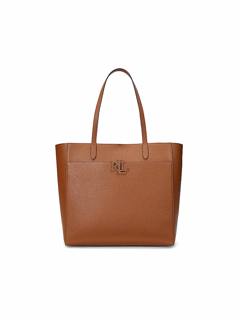 LAUREN RALPH LAUREN Ledertasche - Shopper Large  braun von Lauren Ralph Lauren