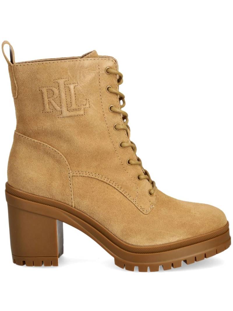 Lauren Ralph Lauren 60mm Cameron suede boots - CAMEL von Lauren Ralph Lauren