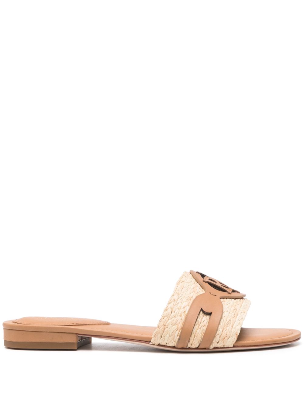 Lauren Ralph Lauren Alegra leather slides - Neutrals von Lauren Ralph Lauren