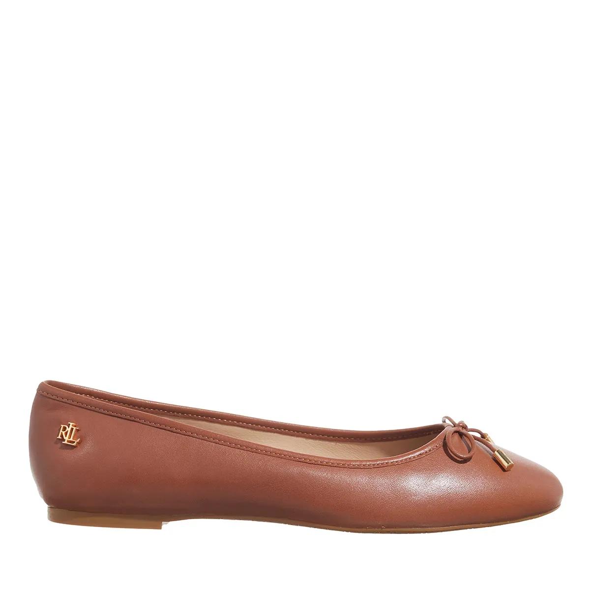 Lauren Ralph Lauren Ballerinas - Jayna Flats Ballet - Gr. 36 (EU) - in Braun - für Damen von Lauren Ralph Lauren