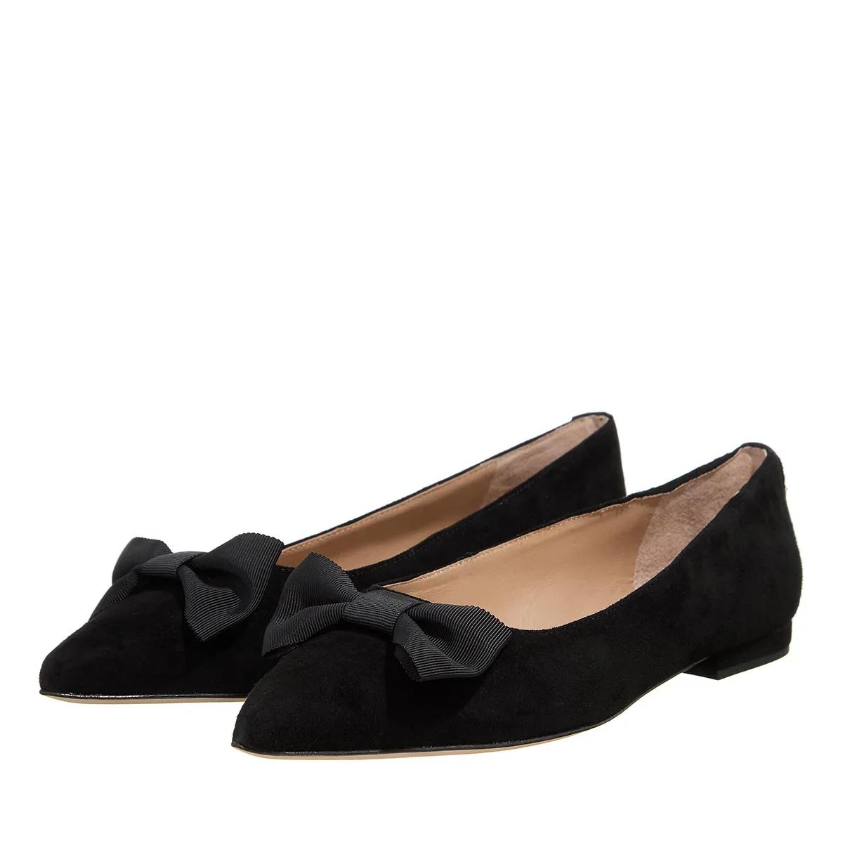 Lauren Ralph Lauren Ballerinas - Londyn Bow Flats Ballet - Gr. 38 (EU) - in Schwarz - für Damen von Lauren Ralph Lauren