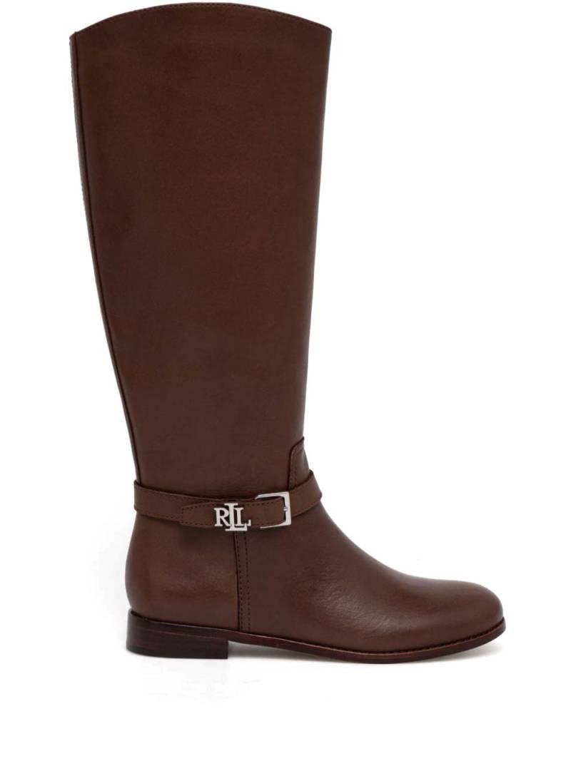 Lauren Ralph Lauren Brooke leather boots - Brown von Lauren Ralph Lauren