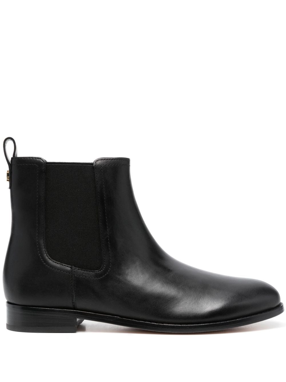 Lauren Ralph Lauren Brylee almond-toe leather boots - Black von Lauren Ralph Lauren