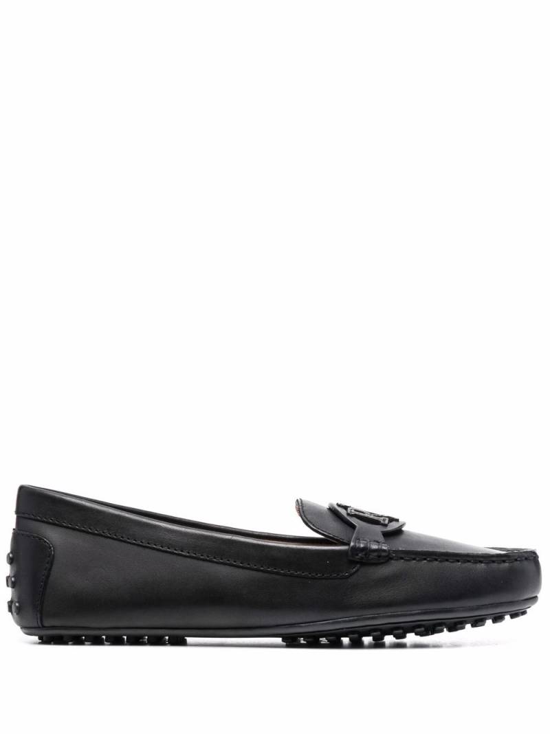 Lauren Ralph Lauren Brynn logo patch loafers - Black von Lauren Ralph Lauren