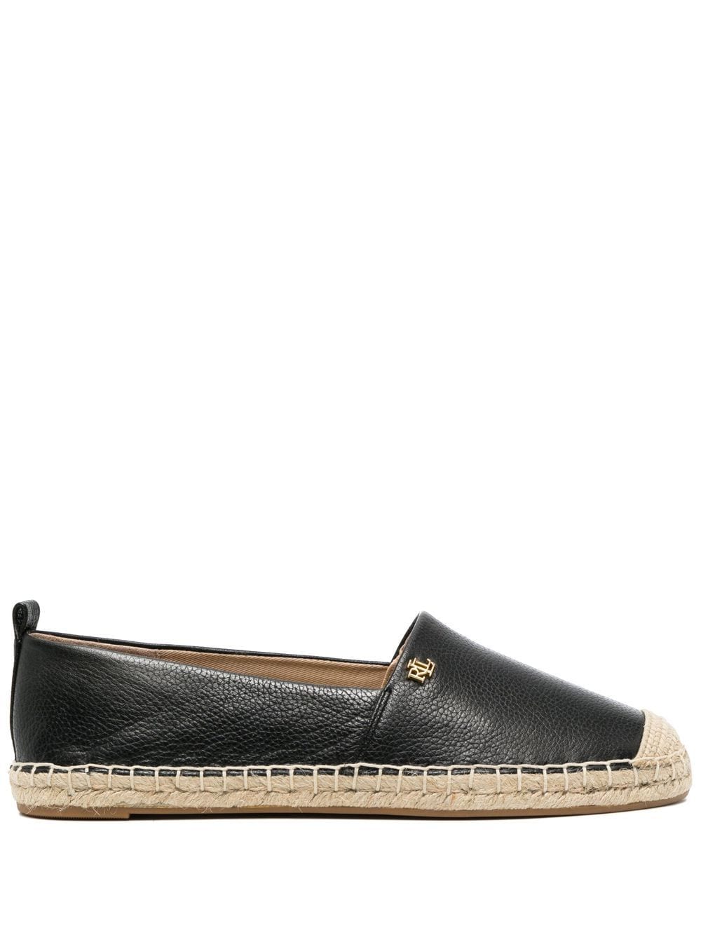 Lauren Ralph Lauren Cameryn leather espadrilles - Black von Lauren Ralph Lauren