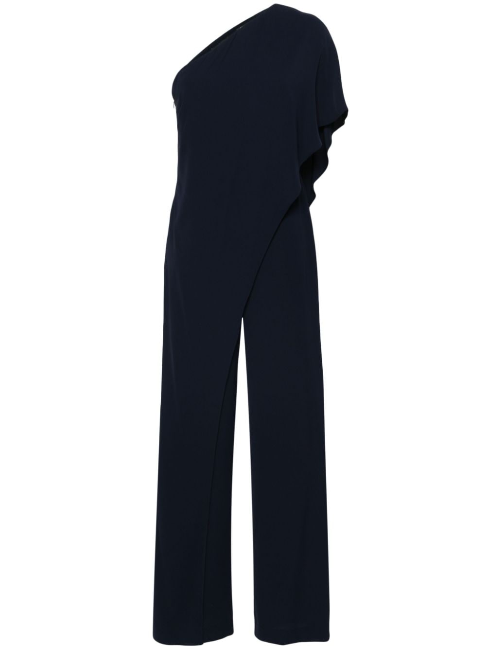 Lauren Ralph Lauren Cape Georgette one-shoulder jumpsuit - Blue von Lauren Ralph Lauren