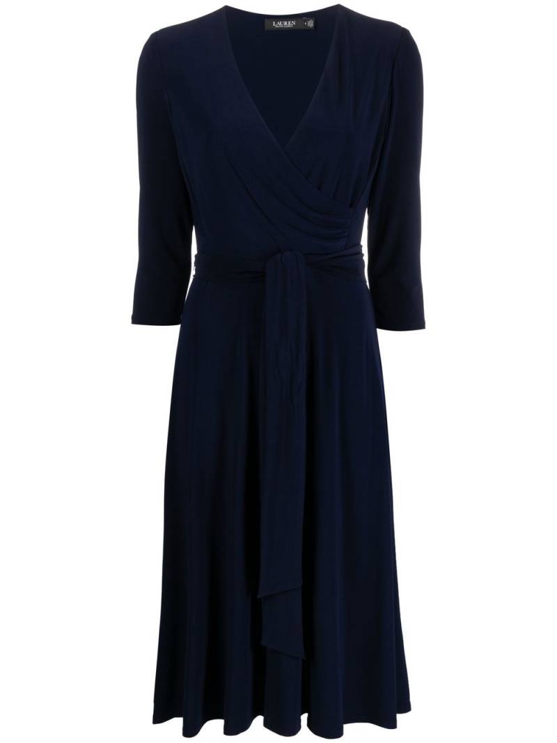 Lauren Ralph Lauren Carlyna tie-waist dress - Blue von Lauren Ralph Lauren