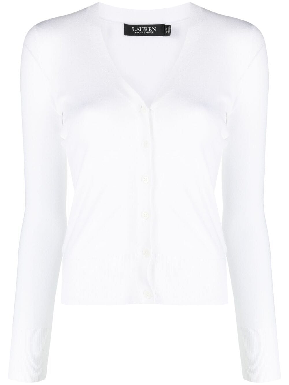 Lauren Ralph Lauren Denzel V-neck cardigan - White von Lauren Ralph Lauren