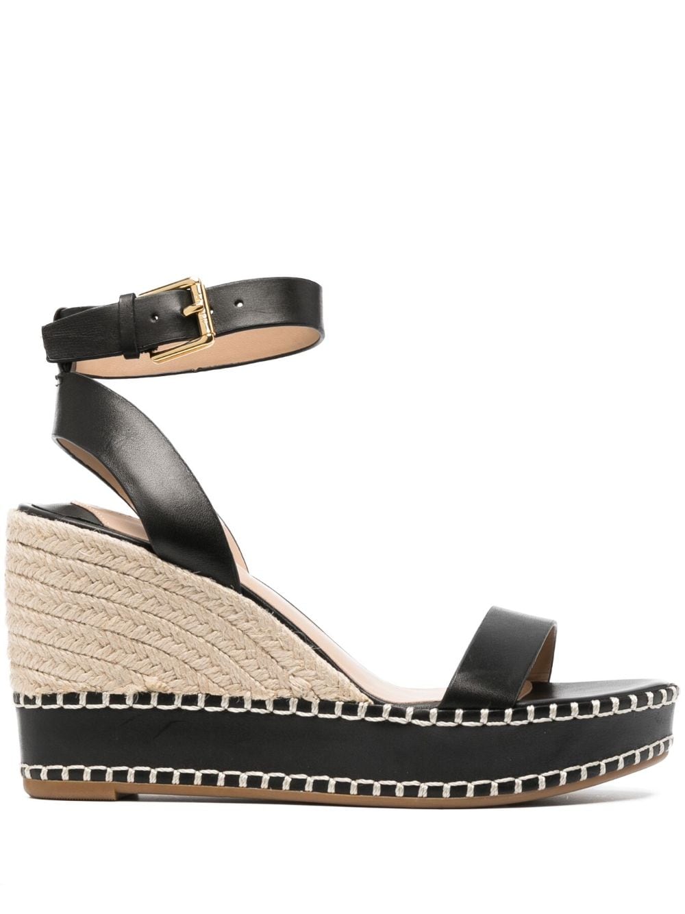 Lauren Ralph Lauren Hilarie 100mm wedge espadrilles - Black von Lauren Ralph Lauren