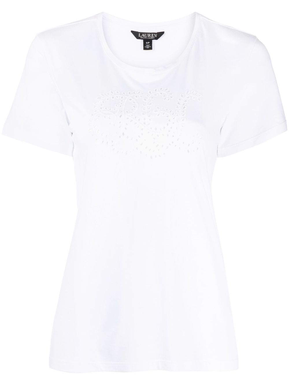 Lauren Ralph Lauren Katlin embroidered T-shirt - White von Lauren Ralph Lauren