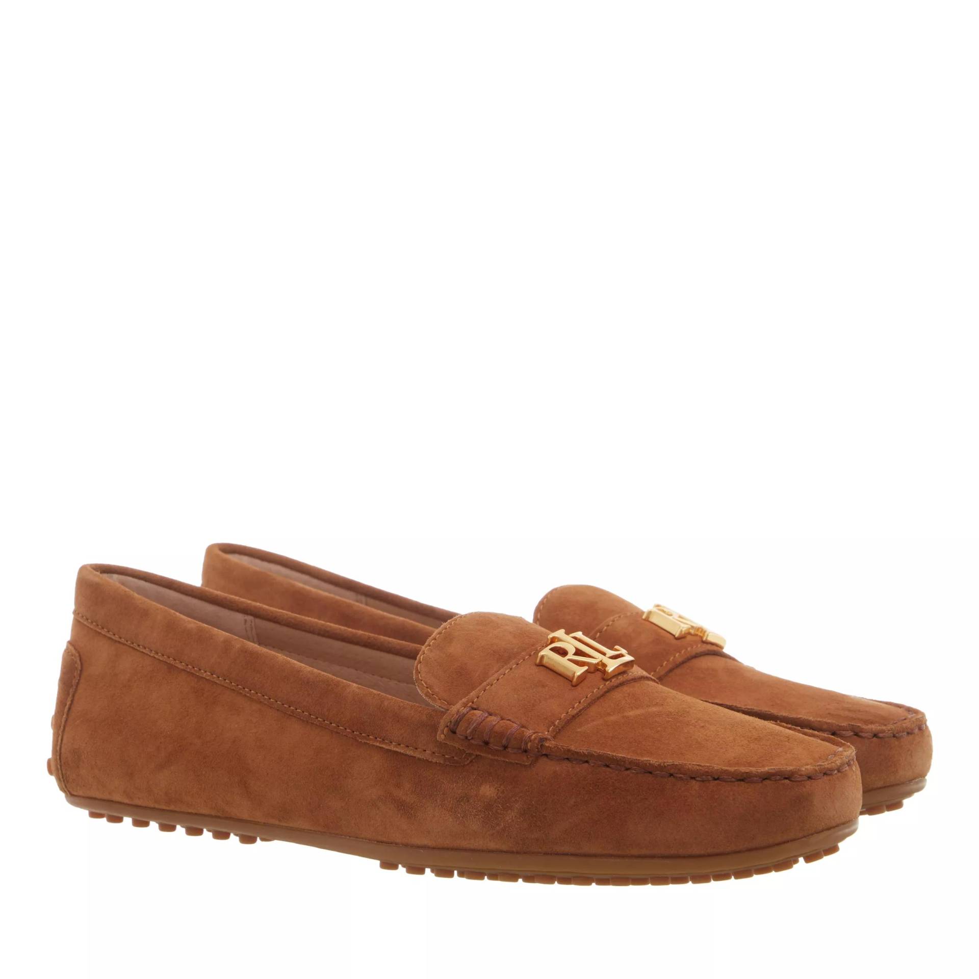 Lauren Ralph Lauren Loafer - Barnsbury Flats Casual - Gr. 38 (EU) - in Braun - für Damen von Lauren Ralph Lauren