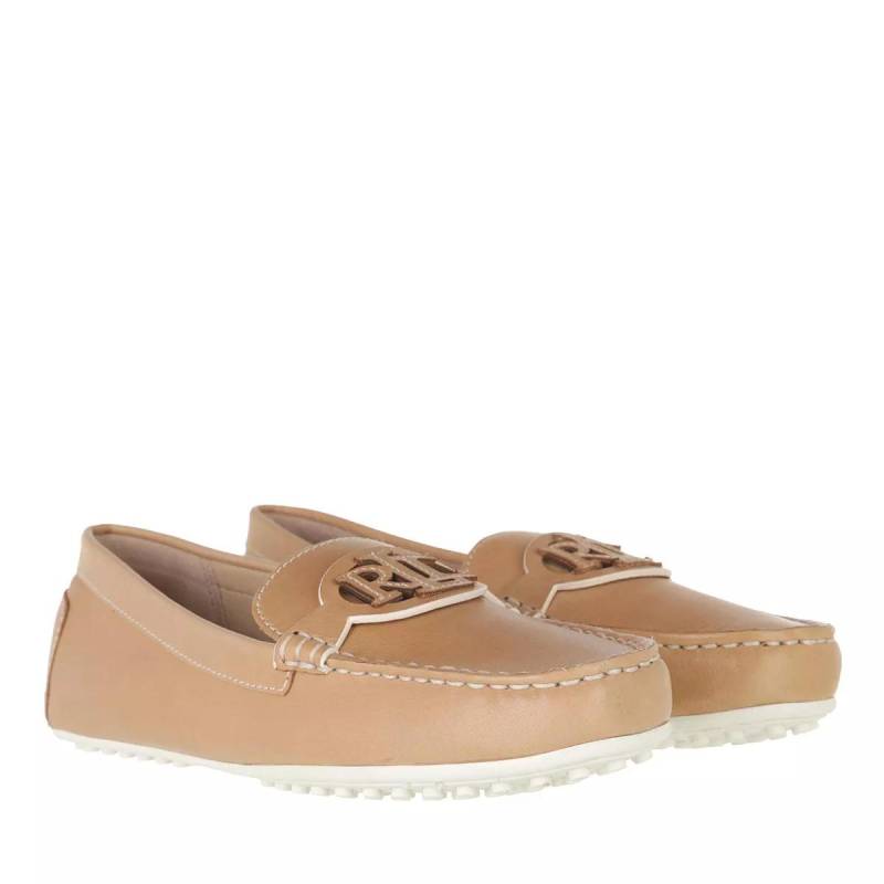 Lauren Ralph Lauren Loafer - Brynn Flats Driver - Gr. 38 (EU) - in Beige - für Damen von Lauren Ralph Lauren