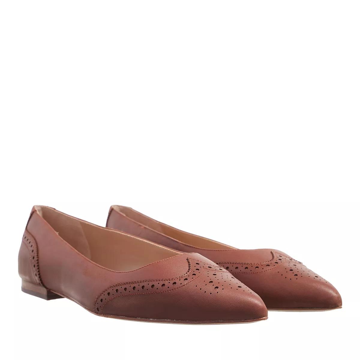 Lauren Ralph Lauren Loafer - Loraine Flats - Gr. 41 (EU) - in Braun - für Damen von Lauren Ralph Lauren