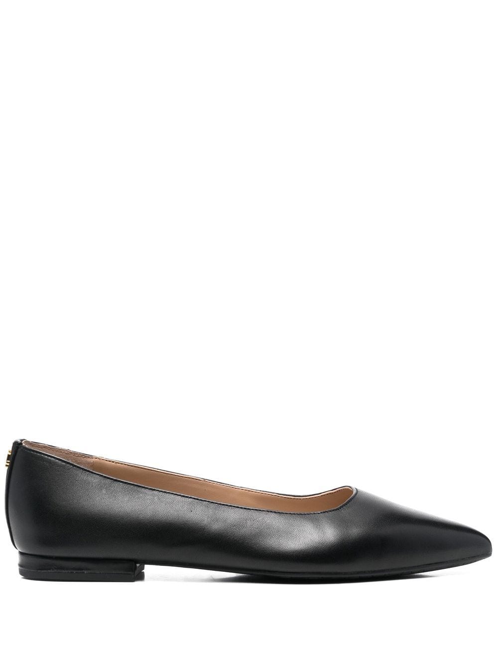 Lauren Ralph Lauren Londyn pointed-toe ballerina shoes - Black von Lauren Ralph Lauren