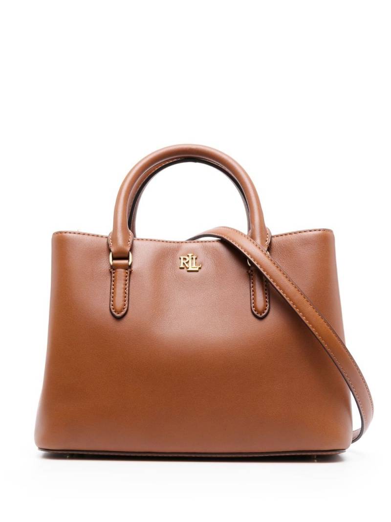 Lauren Ralph Lauren Marcy 26 leather tote bag - Brown von Lauren Ralph Lauren