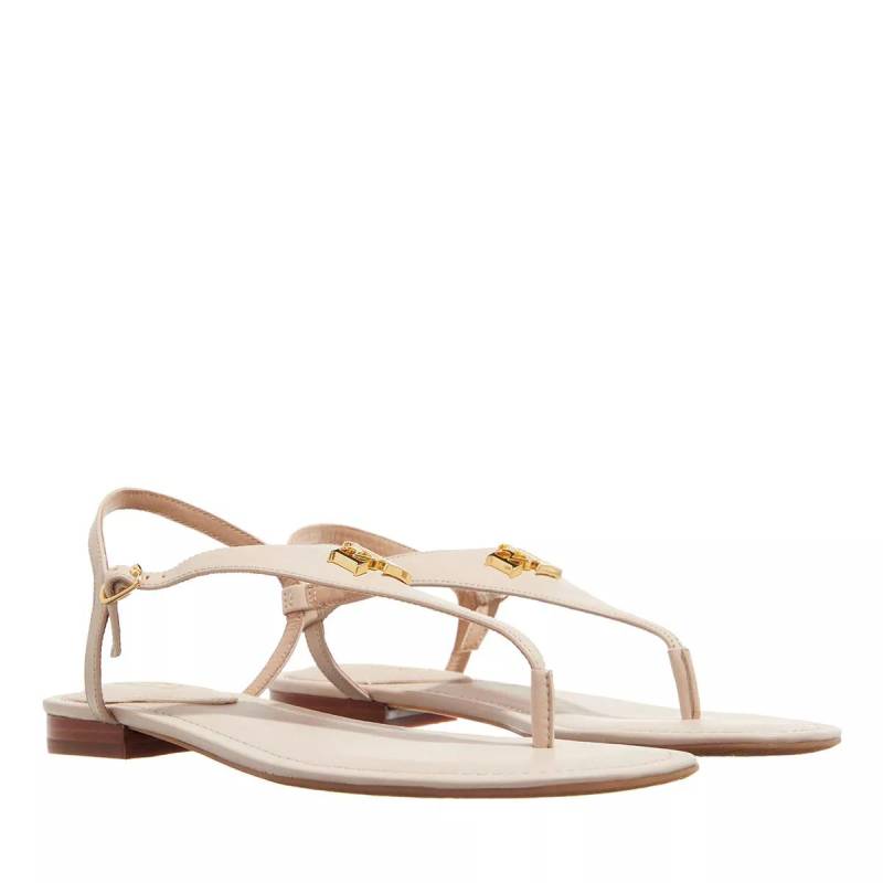 Lauren Ralph Lauren Sandalen - Ellington Flat Sandal - Gr. 38 (EU) - in Beige - für Damen von Lauren Ralph Lauren