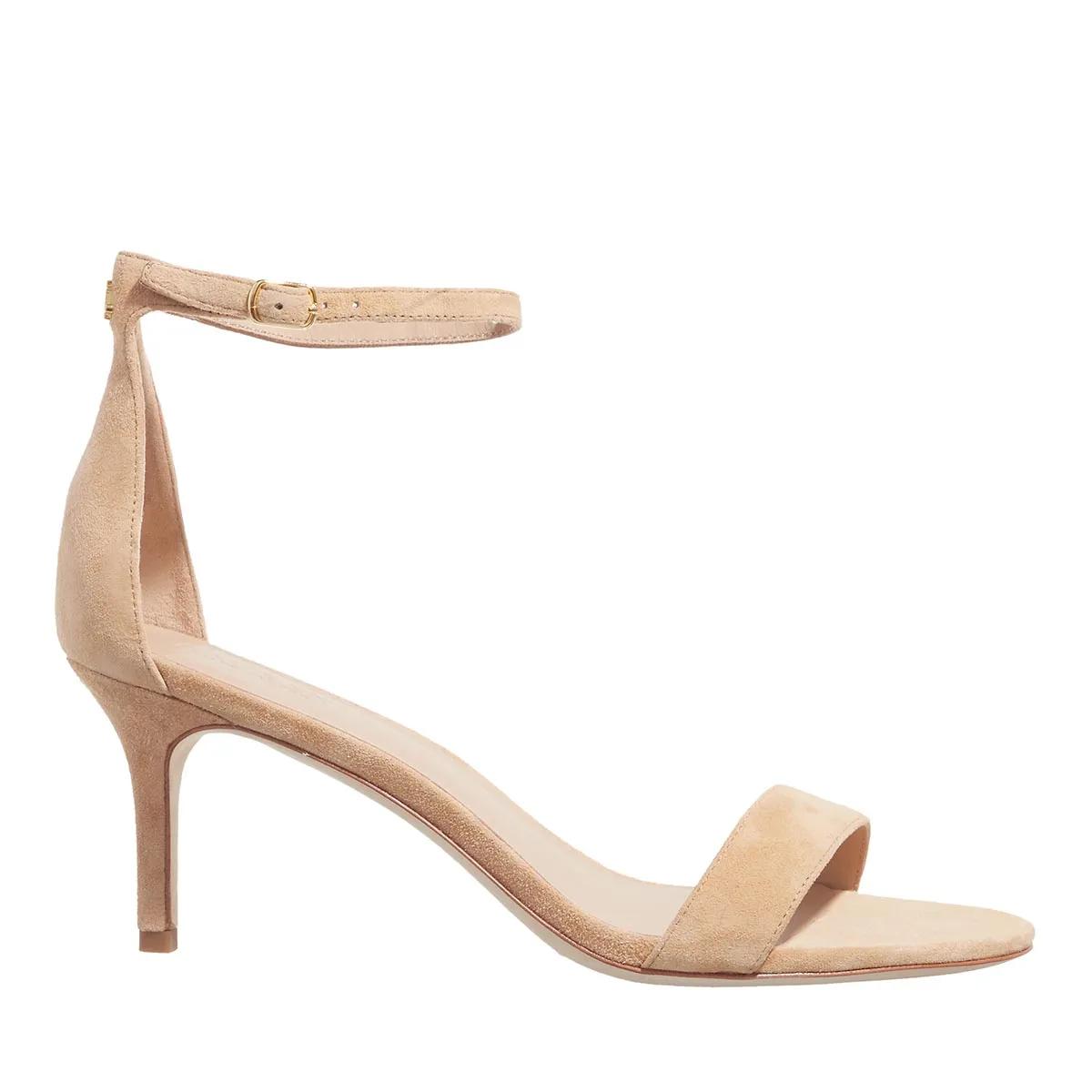 Lauren Ralph Lauren Sandaletten mit Absatz - Allie Mid-Sandals-Heel Sandal - Gr. 36 (EU) - in Beige - für Damen von Lauren Ralph Lauren