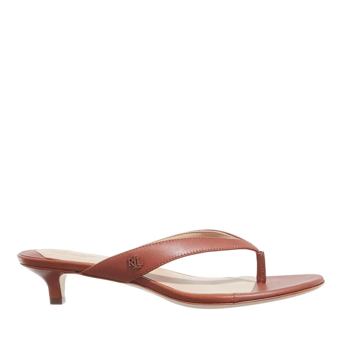 Lauren Ralph Lauren Sandaletten mit Absatz - Francesa Sandals Heel Sandal - Gr. 36 (EU) - in Braun - für Damen von Lauren Ralph Lauren