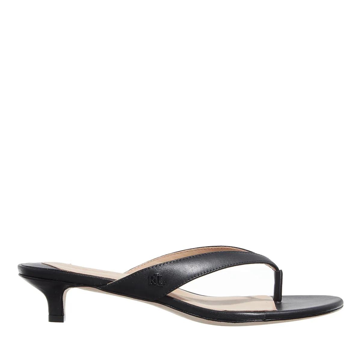 Lauren Ralph Lauren Sandaletten mit Absatz - Francesa Sandals Heel Sandal - Gr. 36 (EU) - in Schwarz - für Damen von Lauren Ralph Lauren