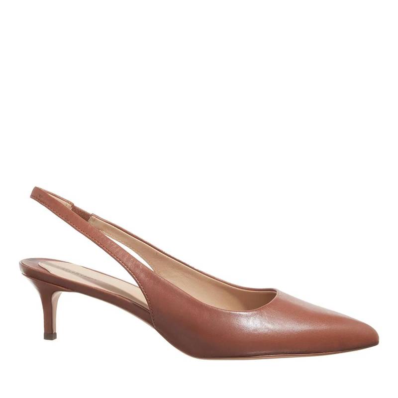 Lauren Ralph Lauren Sandaletten mit Absatz - Lolah Ii-Pumps-Slingback - Gr. 36 (EU) - in Cognacbraun - für Damen von Lauren Ralph Lauren