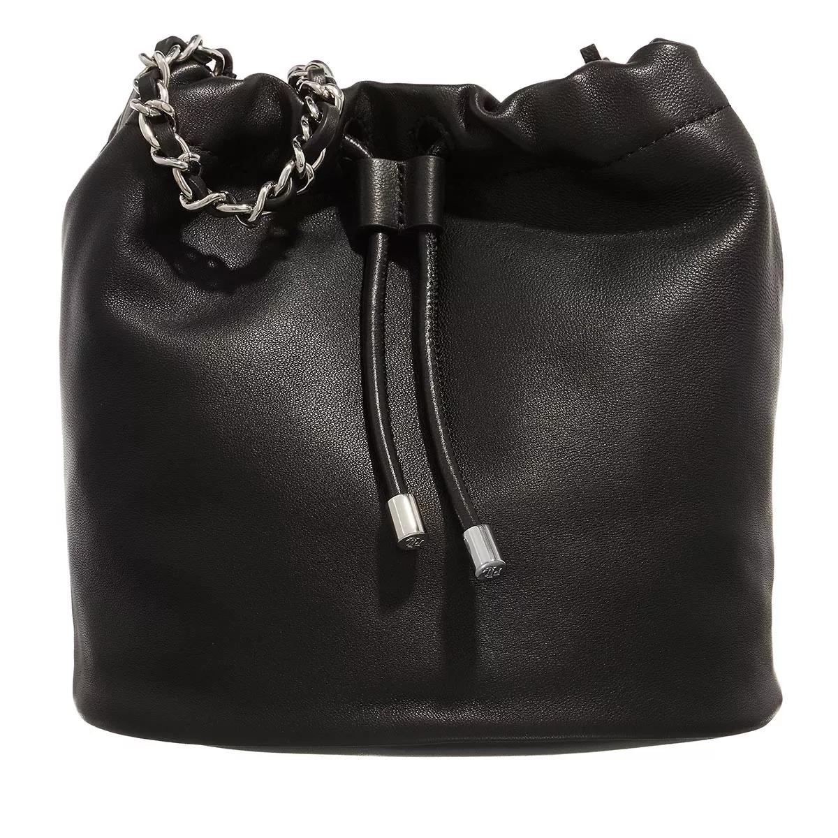 Lauren Ralph Lauren Schultertasche - Emmy 19 Bucket Bag Medium - Gr. unisize - in Schwarz - für Damen von Lauren Ralph Lauren