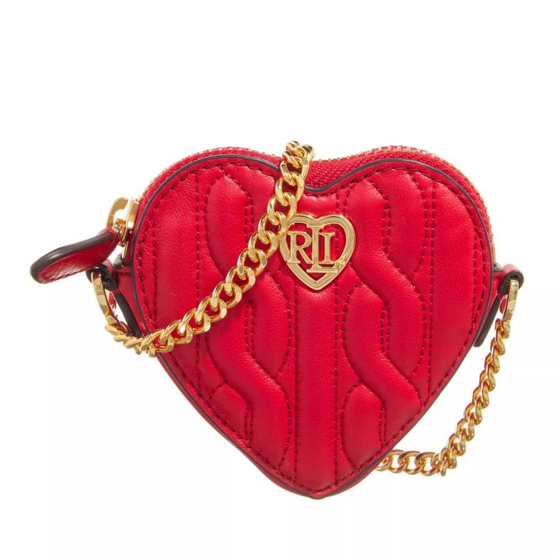 Lauren Ralph Lauren Schultertasche - Mini Heart Pouch Small - Gr. unisize - in Rot - für Damen von Lauren Ralph Lauren