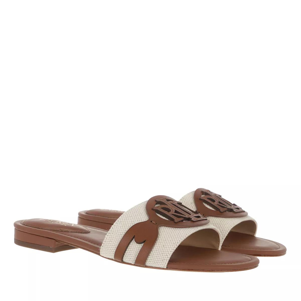 Lauren Ralph Lauren Slipper & Pantoletten - Alegra Sandals Slide - Gr. 40 (EU) - in Beige - für Damen von Lauren Ralph Lauren