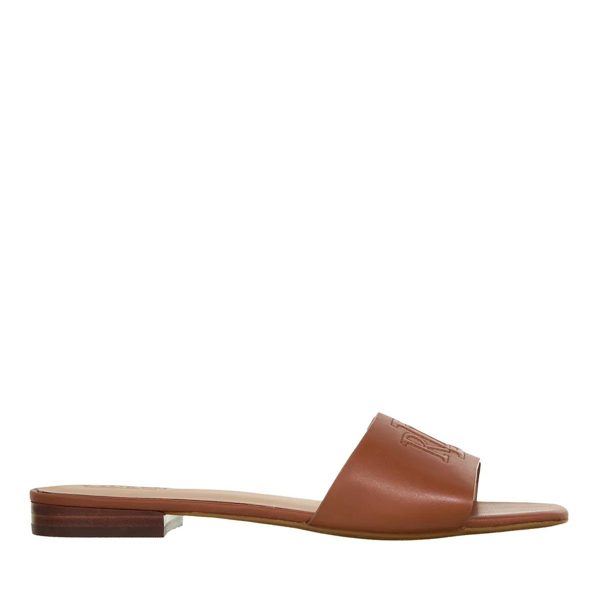 Lauren Ralph Lauren Slipper & Pantoletten - Everley Sld Sandals Slide - Gr. 36 (EU) - in Braun - für Damen von Lauren Ralph Lauren