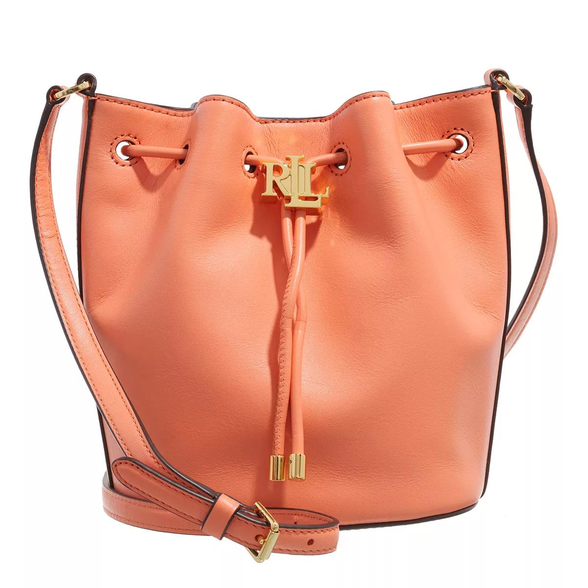 Lauren Ralph Lauren Umhängetasche - Andie 19 Drawstring Medium - Gr. unisize - in Orange - für Damen von Lauren Ralph Lauren