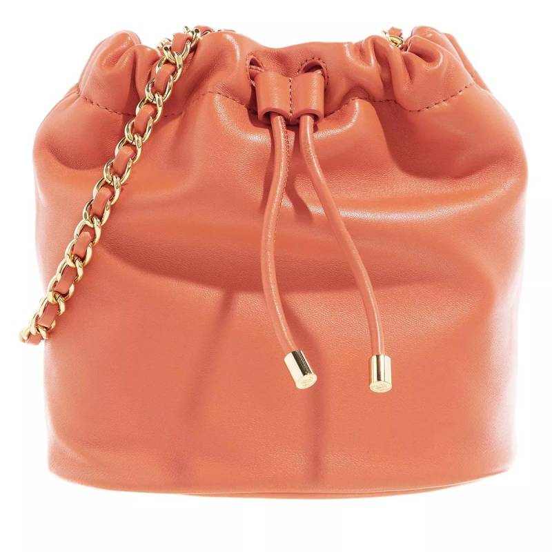 Lauren Ralph Lauren Schultertasche - Emmy 19 Bucket Bag Medium - Gr. unisize - in Orange - für Damen von Lauren Ralph Lauren