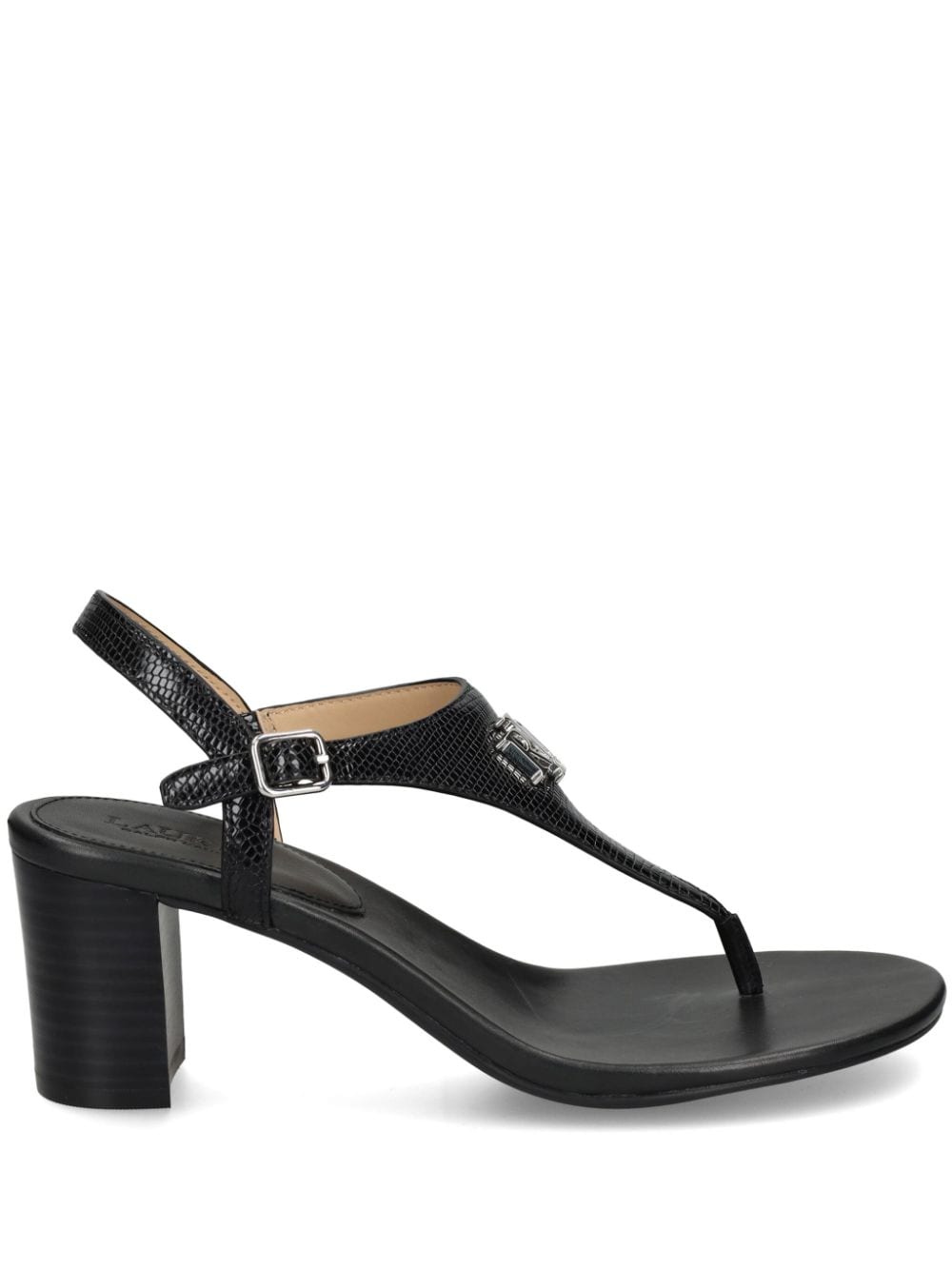Lauren Ralph Lauren Westcott II 60mm leather sandals - Black von Lauren Ralph Lauren