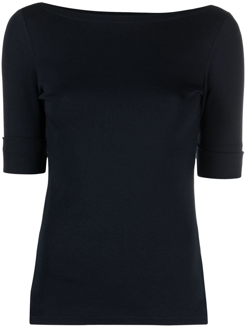 Lauren Ralph Lauren boat-neck fitted top - Blue von Lauren Ralph Lauren