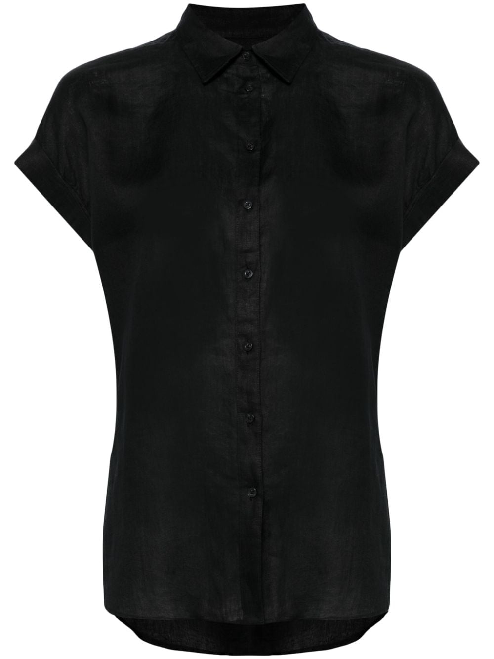 Lauren Ralph Lauren button-up linen shirt - Black von Lauren Ralph Lauren