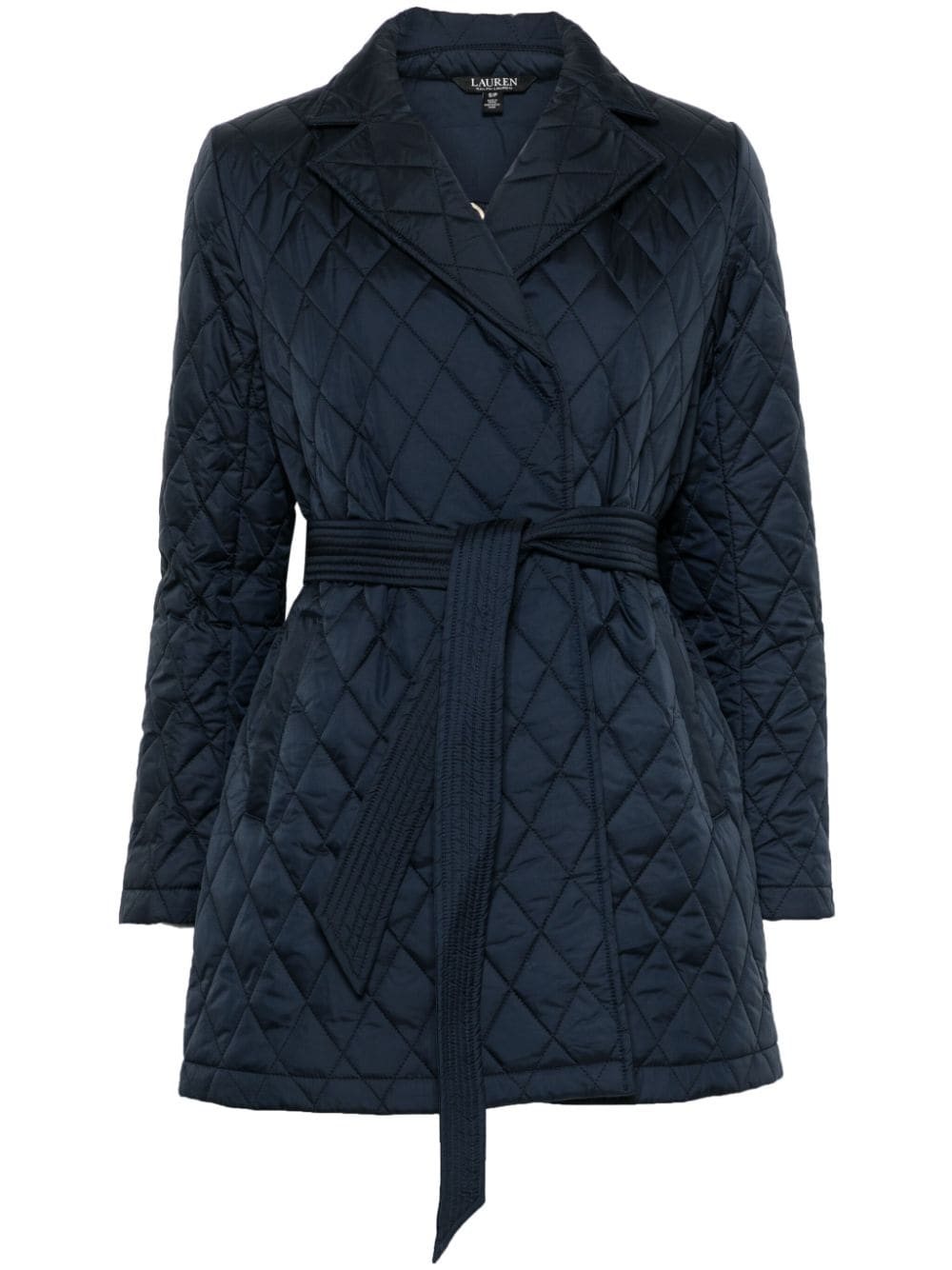 Lauren Ralph Lauren diamond-quilted raincoat - Blue von Lauren Ralph Lauren