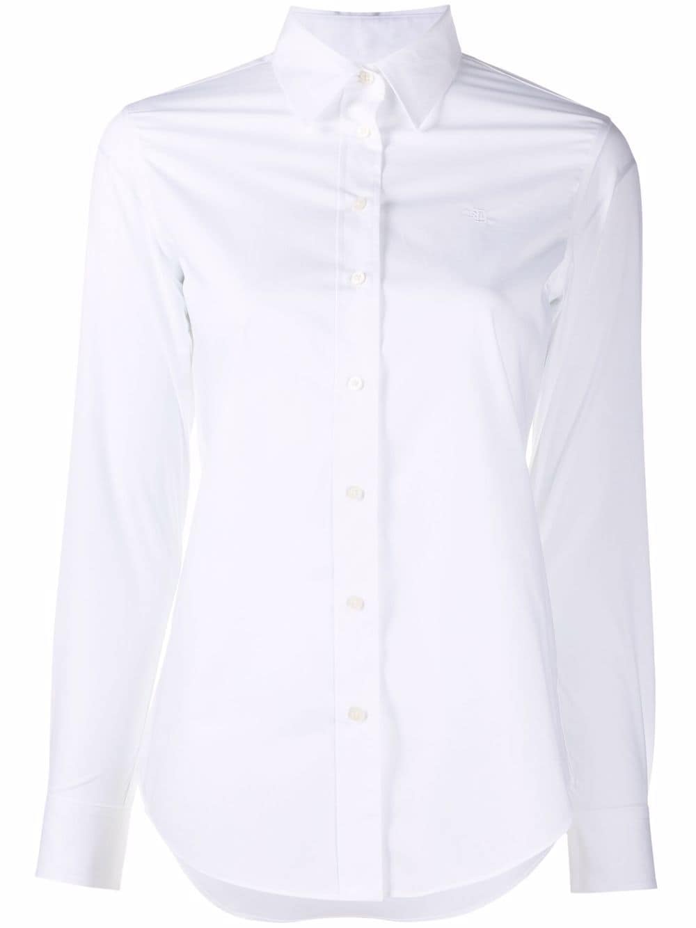 Lauren Ralph Lauren embroidered-logo shirt - White von Lauren Ralph Lauren