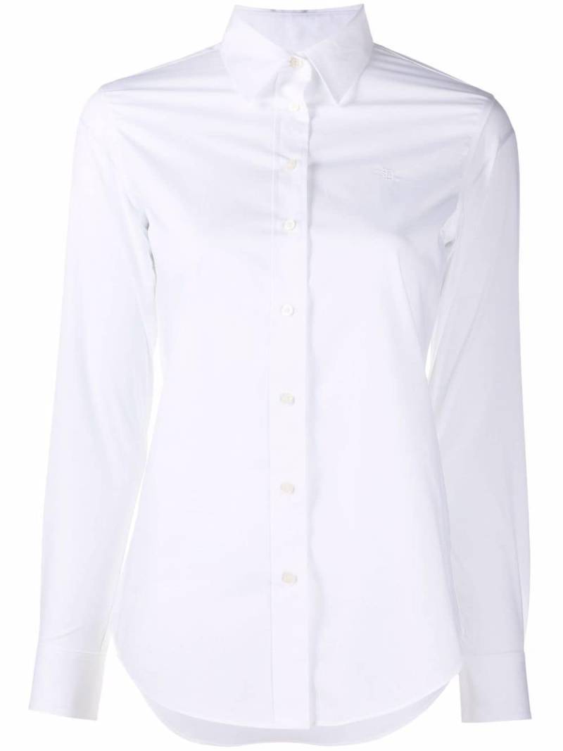 Lauren Ralph Lauren embroidered-logo shirt - White von Lauren Ralph Lauren