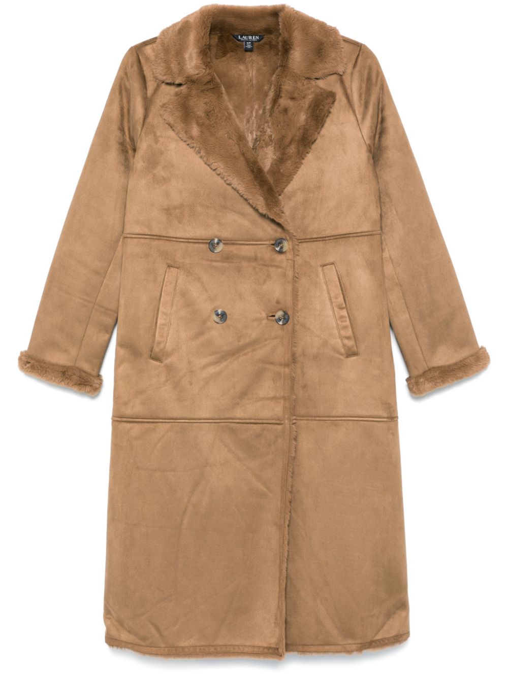 Lauren Ralph Lauren faux-shearling detailed coat - Brown von Lauren Ralph Lauren