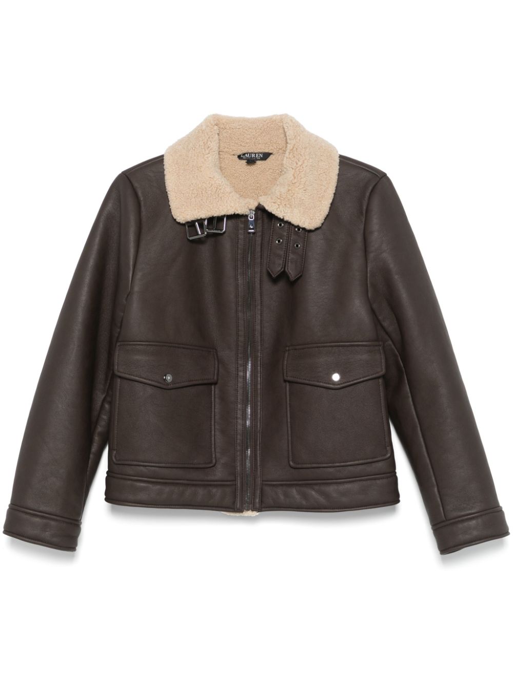 Lauren Ralph Lauren faux-shearling jacket - Brown von Lauren Ralph Lauren