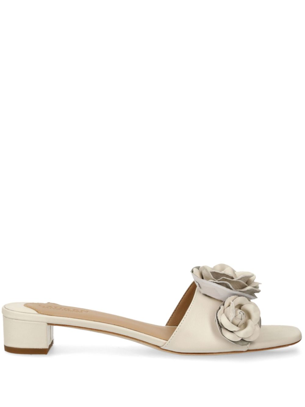 Lauren Ralph Lauren floral-appliqué mules - Neutrals von Lauren Ralph Lauren