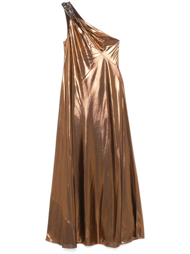 Lauren Ralph Lauren foiled gown - Brown von Lauren Ralph Lauren