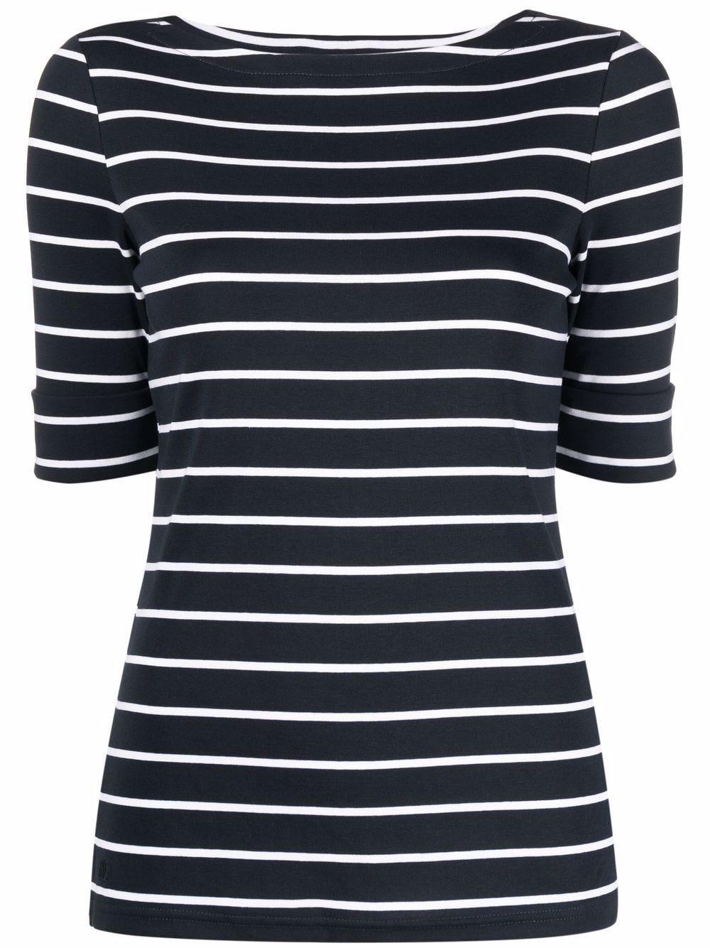 Lauren Ralph Lauren horizontal-stripe short-sleeve top - Blue von Lauren Ralph Lauren