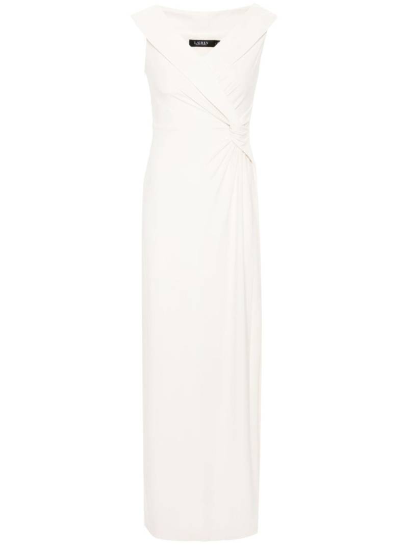 Lauren Ralph Lauren knot-detailed cady maxi dress - Neutrals von Lauren Ralph Lauren