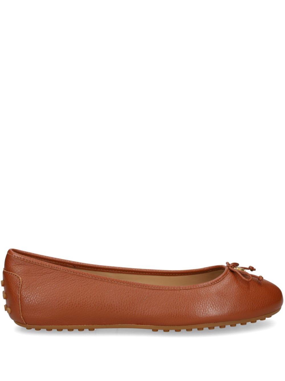 Lauren Ralph Lauren leather ballerina shoes - Brown von Lauren Ralph Lauren