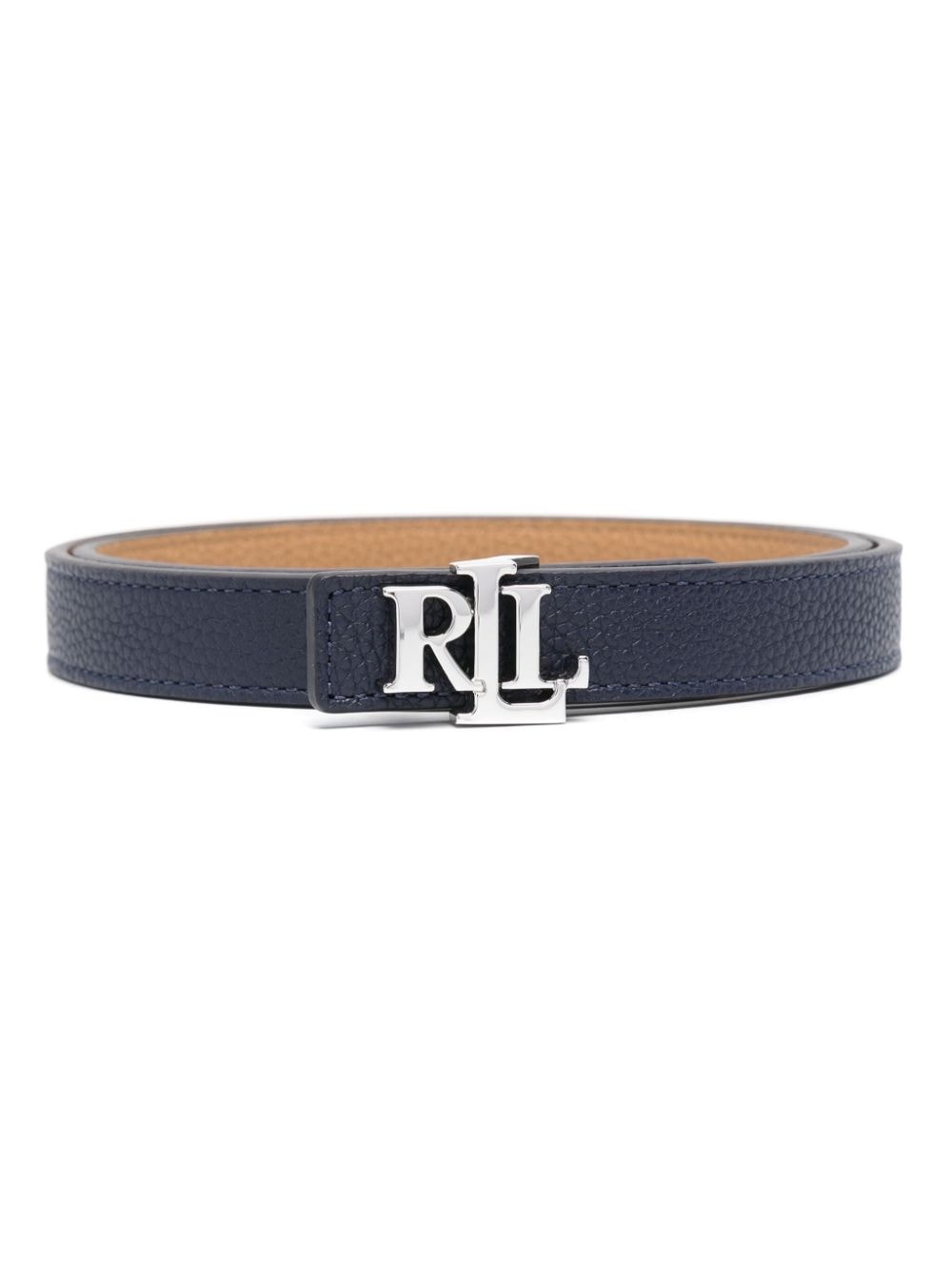 Lauren Ralph Lauren logo-buckle belt - Blue von Lauren Ralph Lauren
