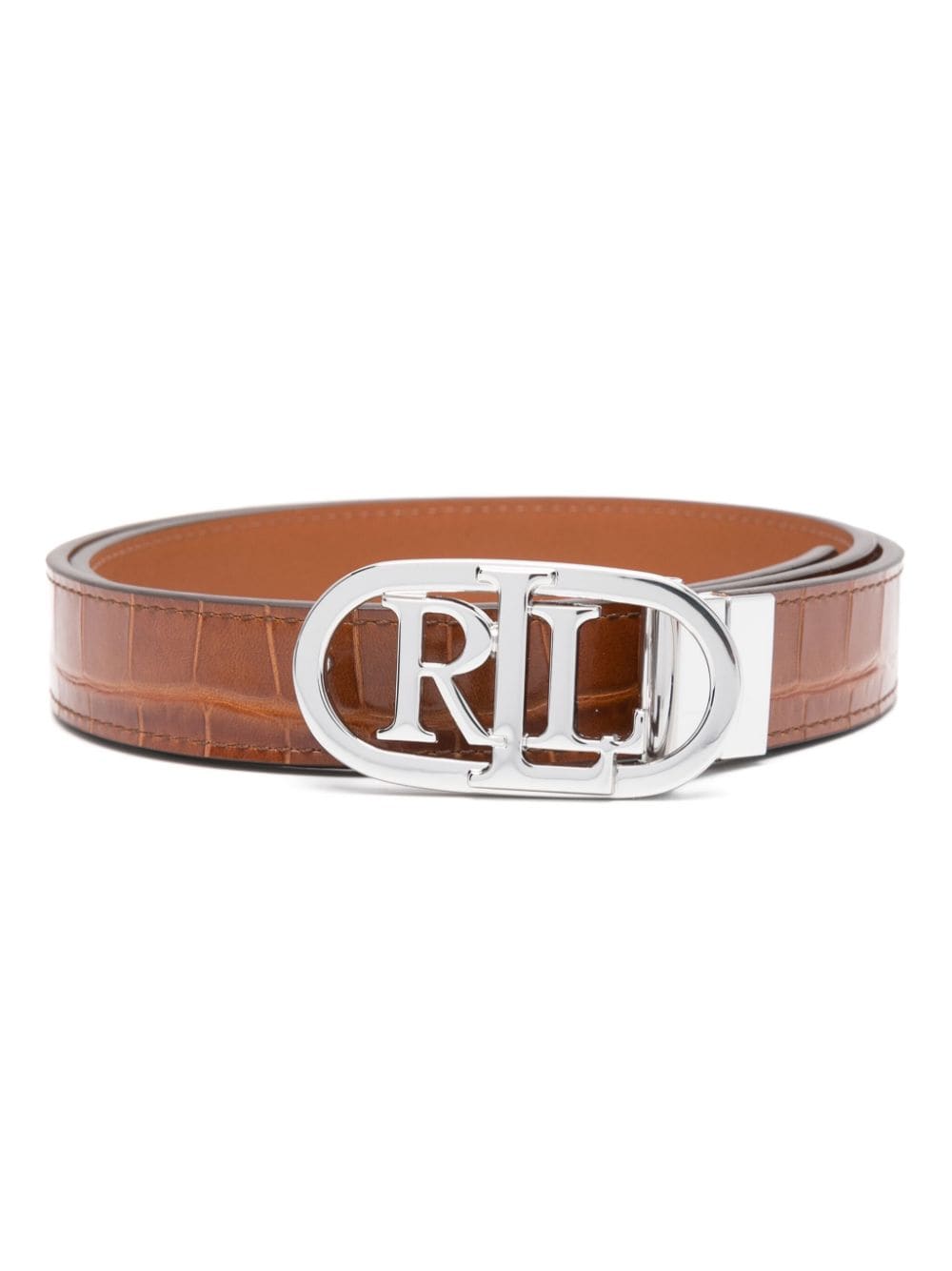 Lauren Ralph Lauren logo-buckle belt - Brown von Lauren Ralph Lauren